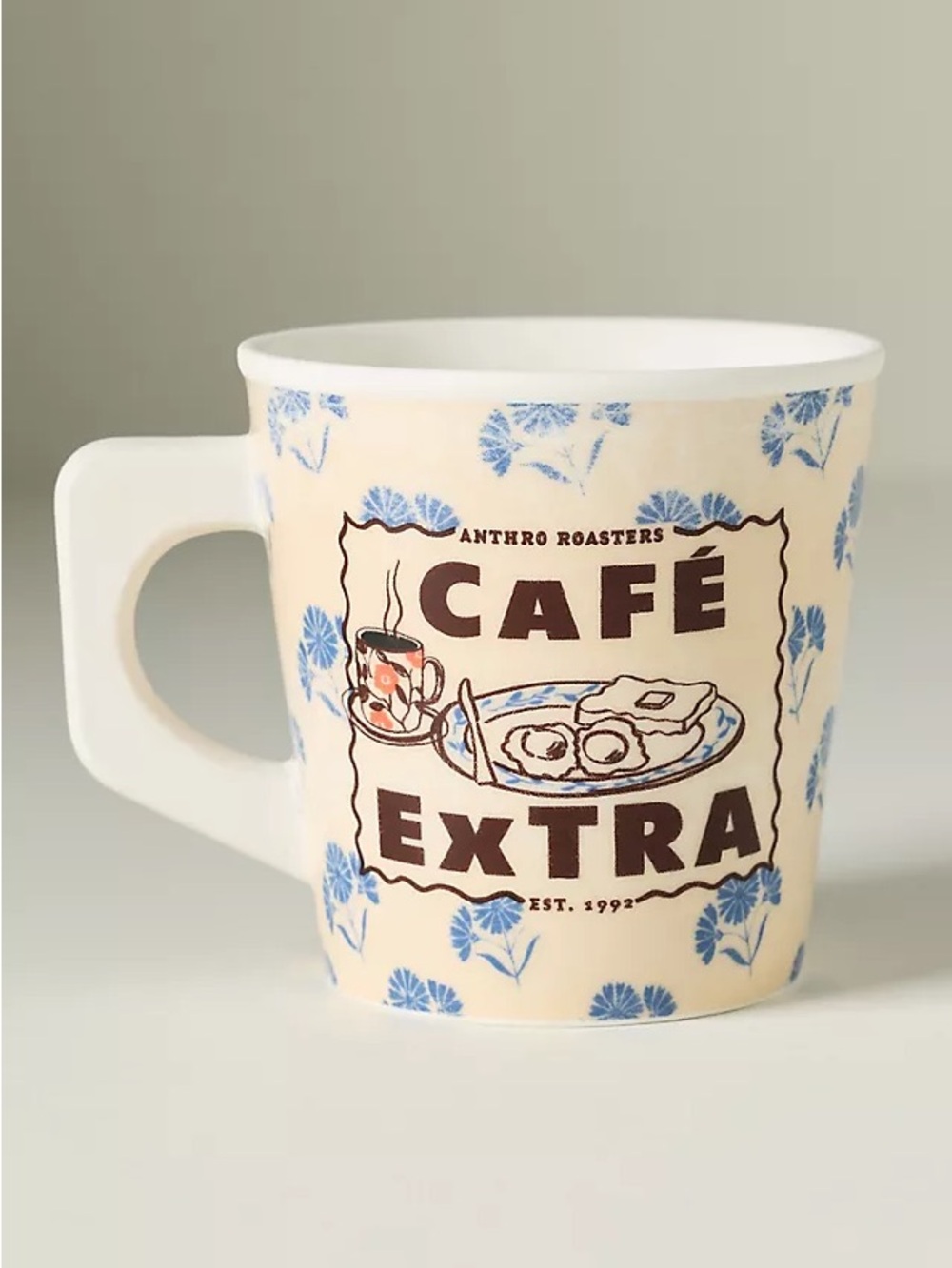 New Anthropologie Glace Stoneware Cafe Extra Mug